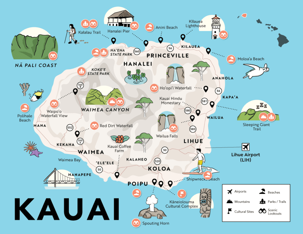 Kauai-Map