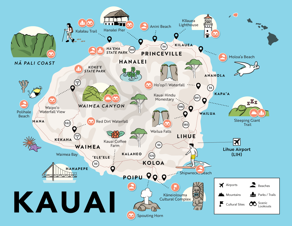 Kauai-Map